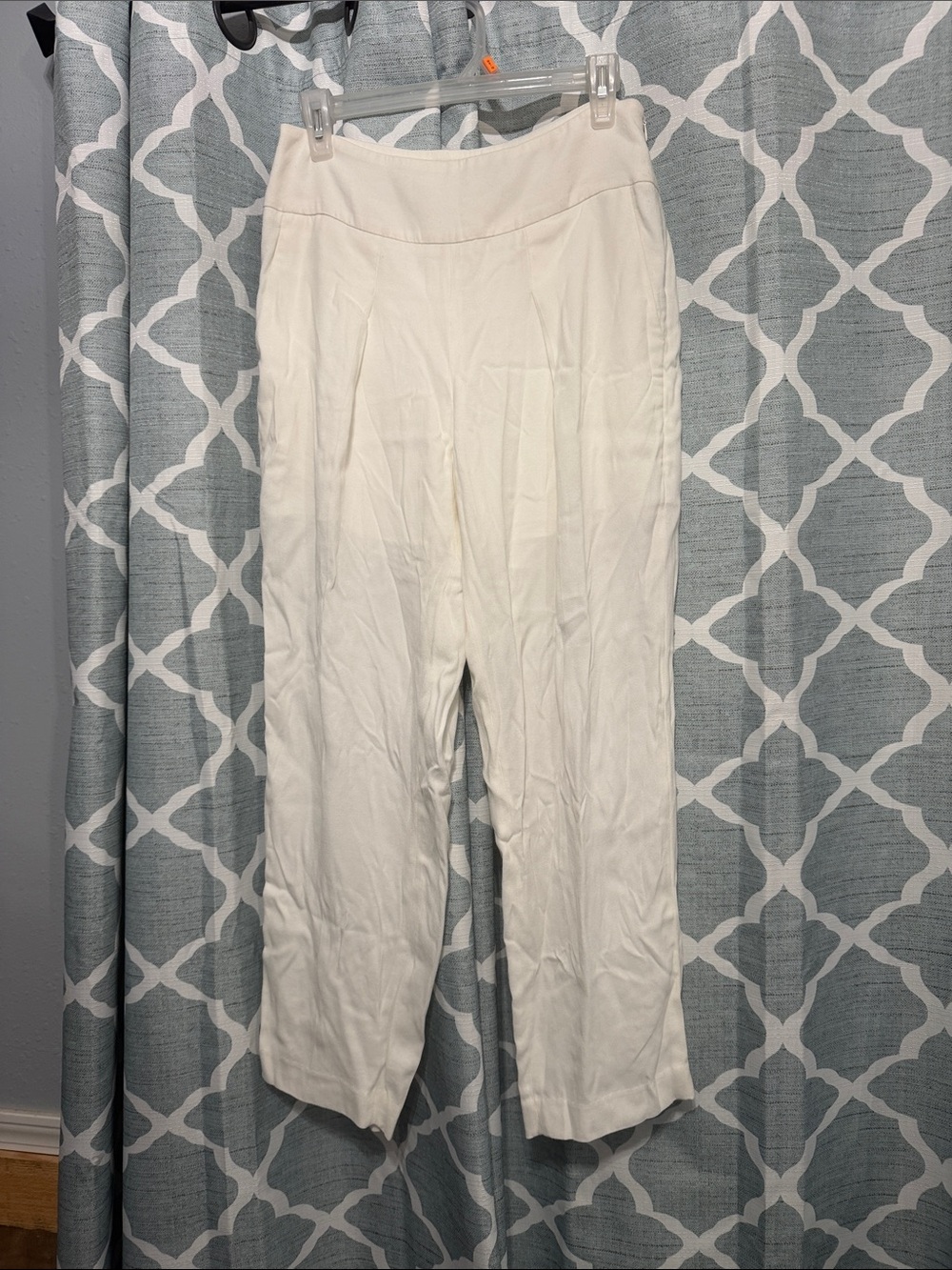 Theory Women’s Cream Wide-Leg Pants